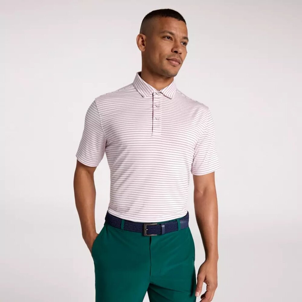Walter Hagen Pink strip M golf shirt